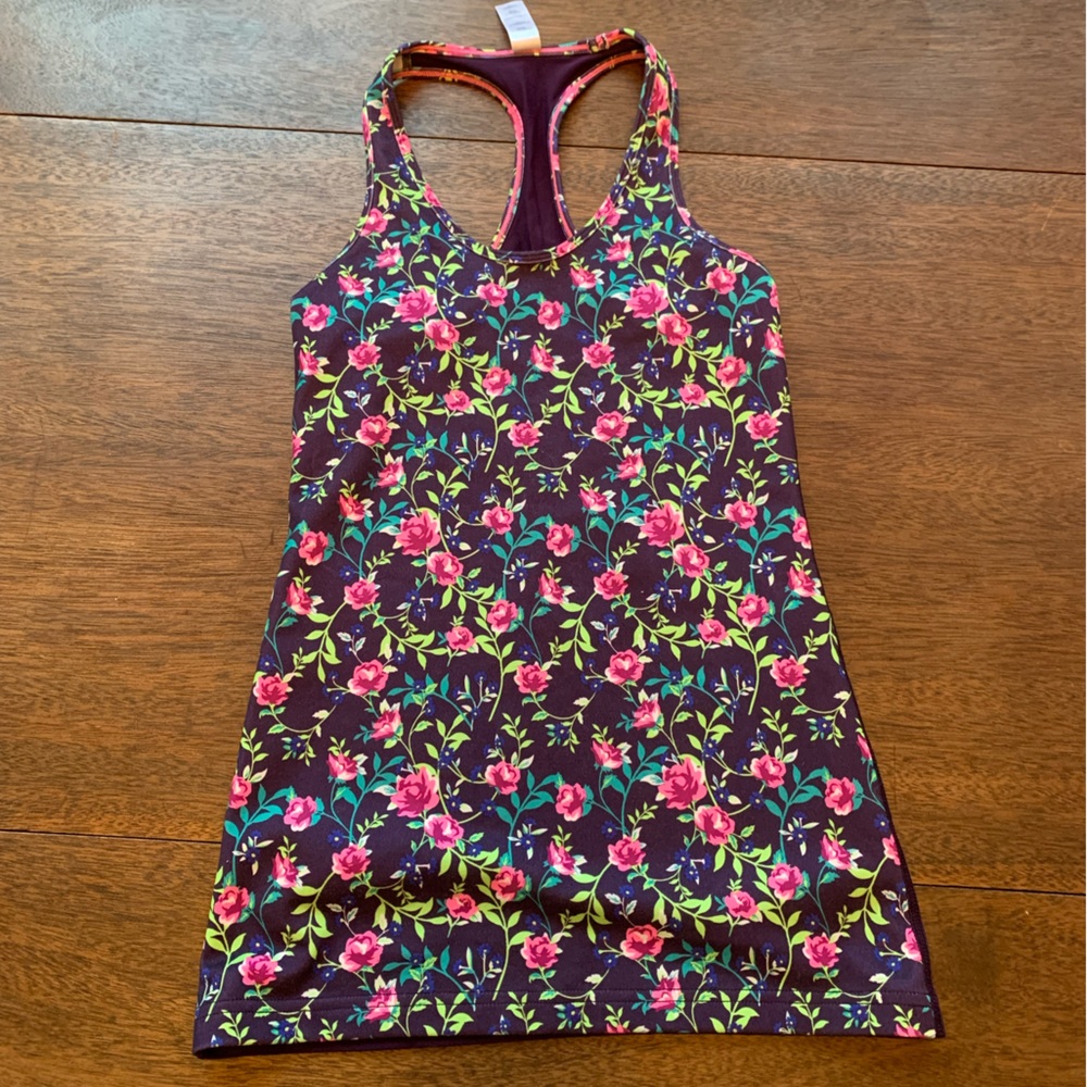 Ivivva Floral Workout Tank Top